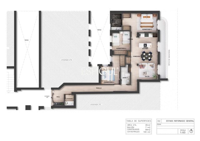3 soverom Leilighet til salgs i Castellana, Madrid by - € 1 539 000 (Ref: 10016225)