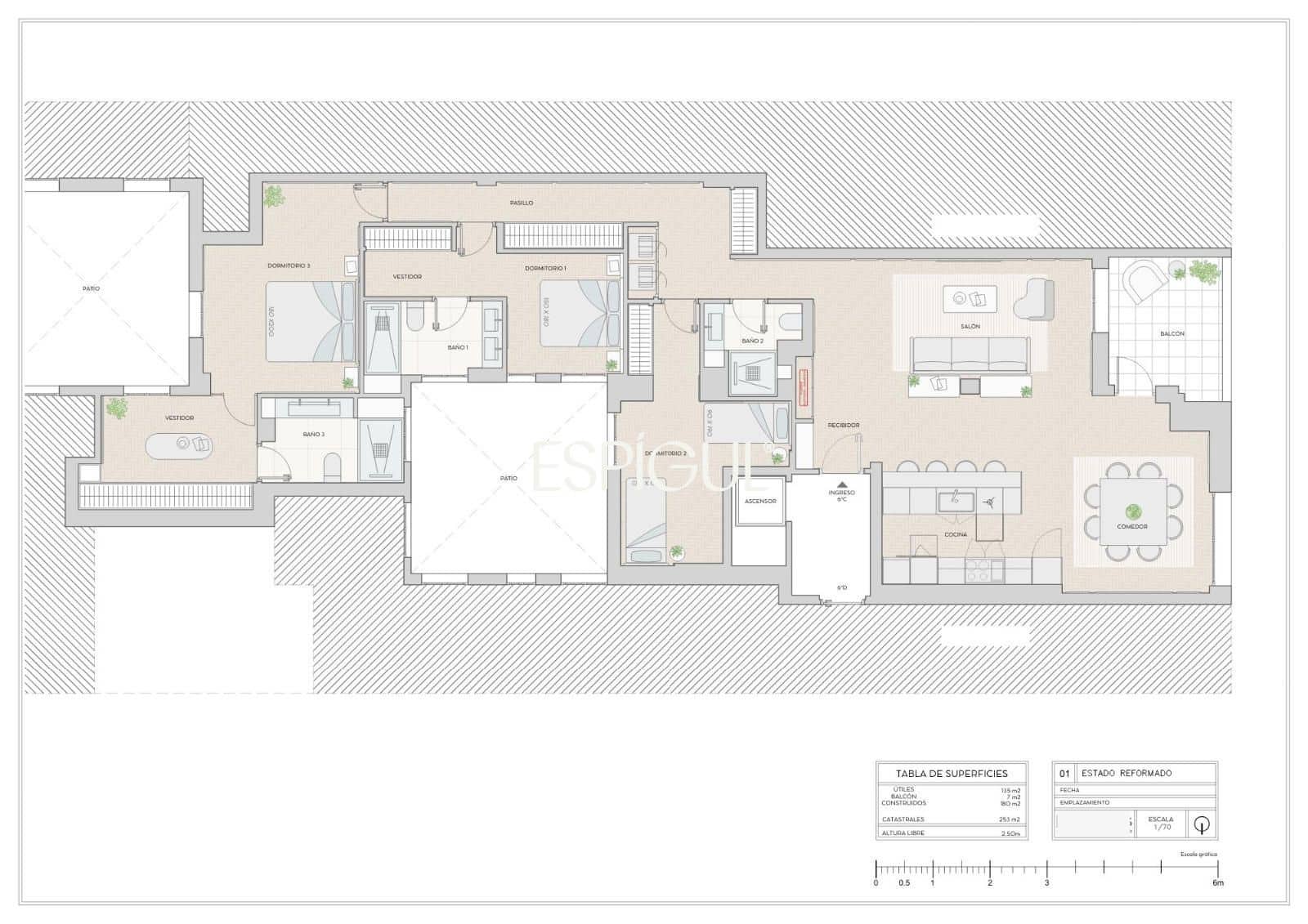 3 bedroom Flat for sale in Madrid city with garage - € 2,919,000 (Ref: 10016226)