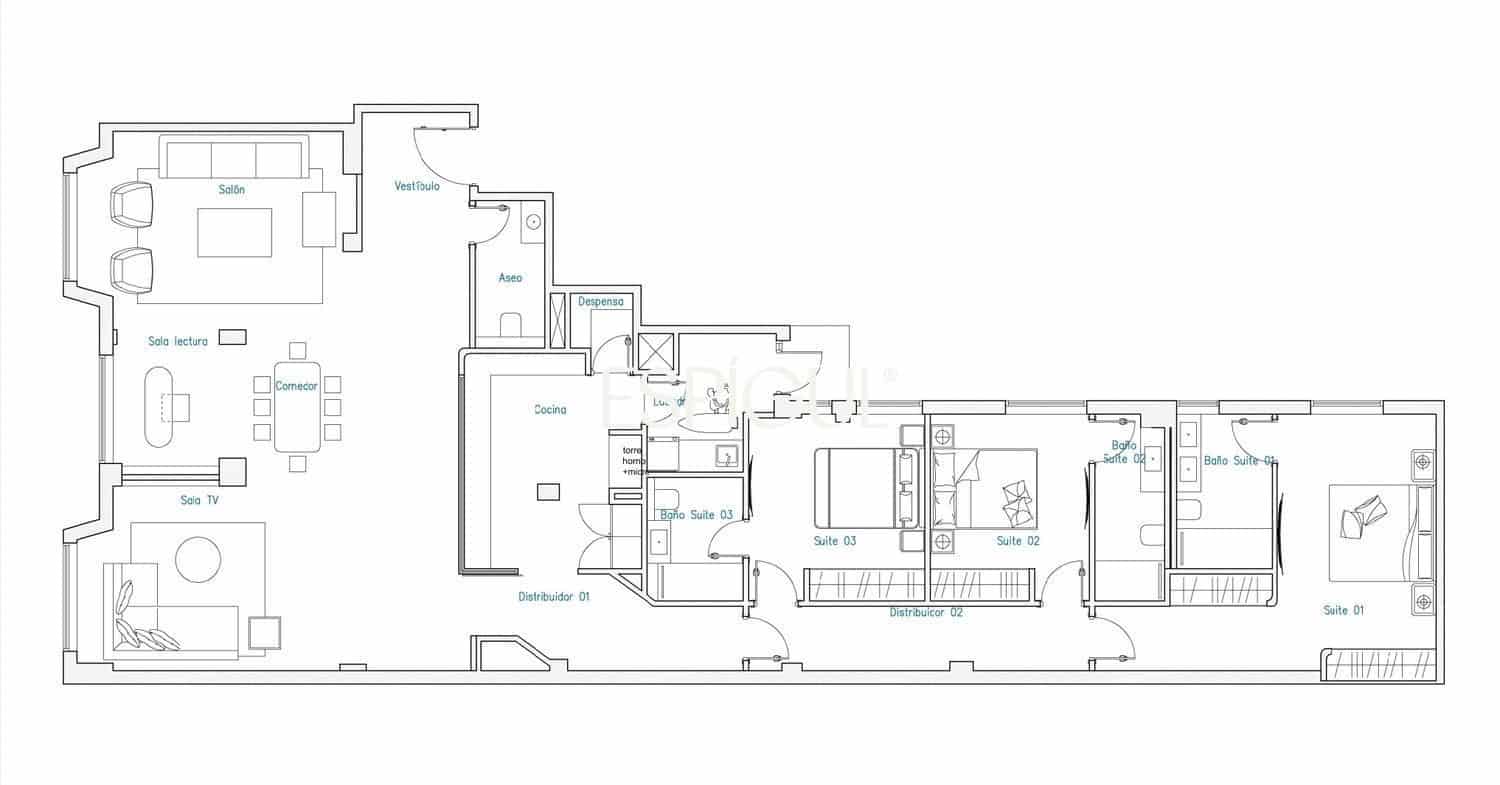 3 bedroom Flat for sale in Madrid city - € 3,990,000 (Ref: 10016232)