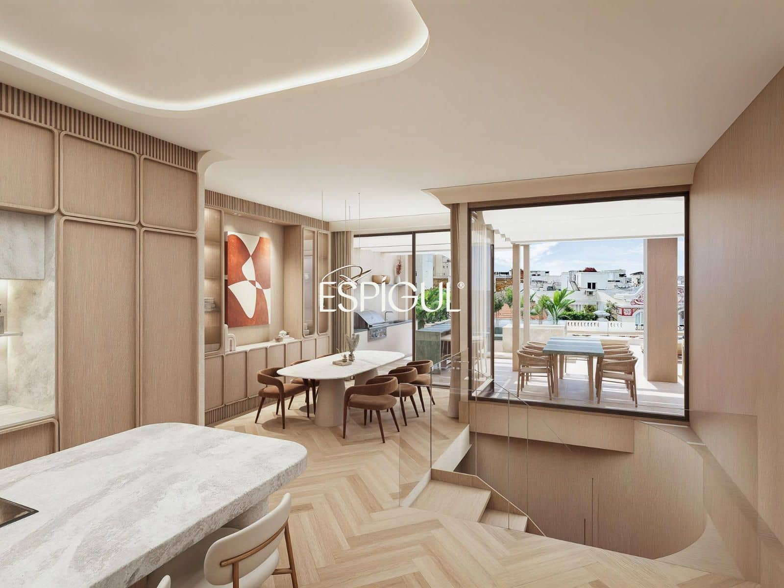 3 chambre Penthouse à vendre à Madrid ville avec garage - 4 050 000 € (Ref: 10016239)