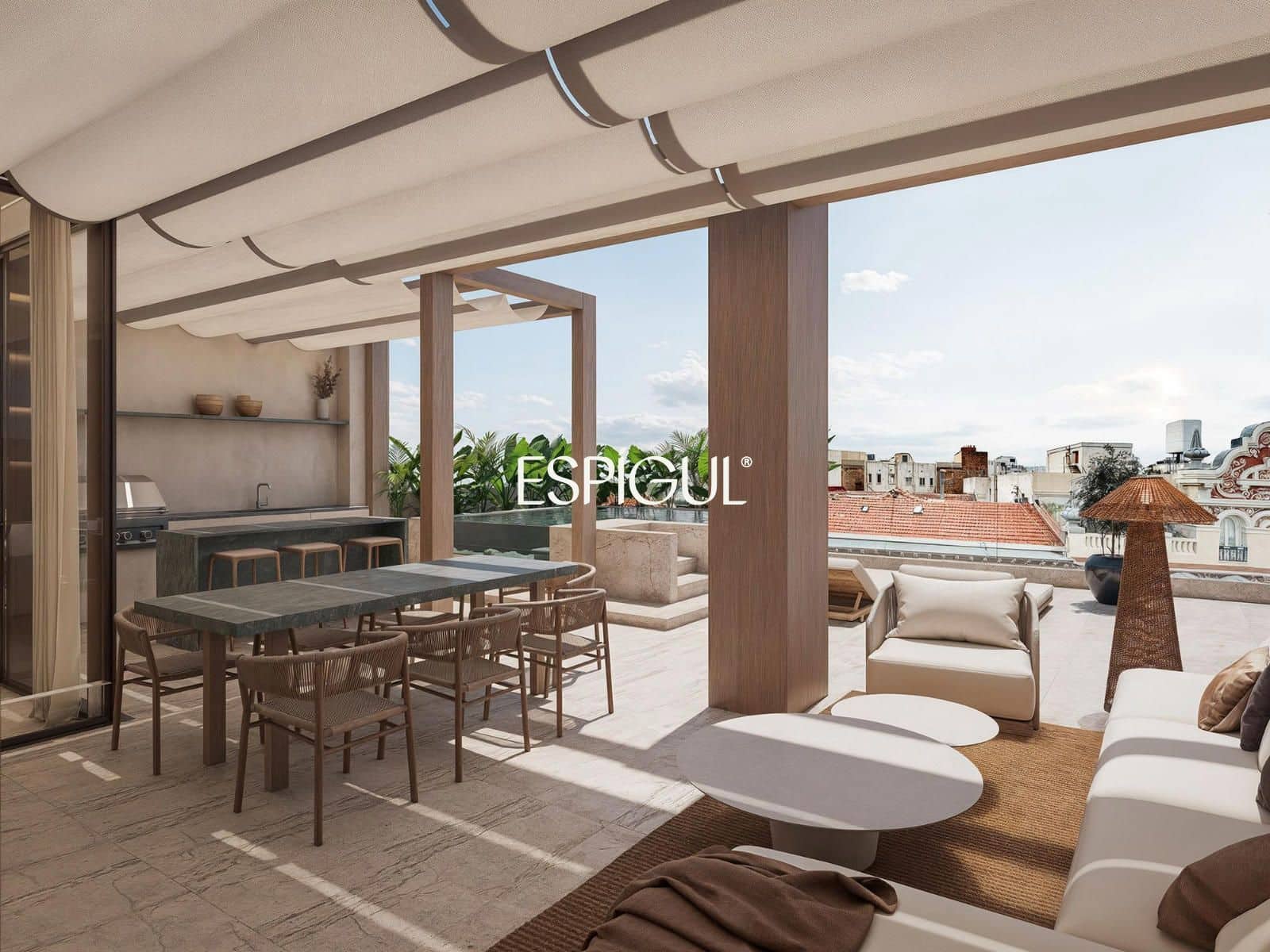 3 chambre Penthouse à vendre à Madrid ville avec garage - 4 050 000 € (Ref: 10016239)