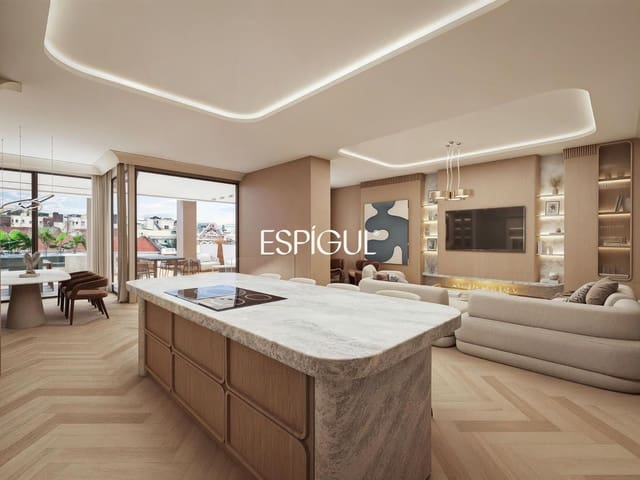 3 chambre Penthouse à vendre à Jerónimos, Madrid ville avec garage - 4 050 000 € (Ref: 10016239)