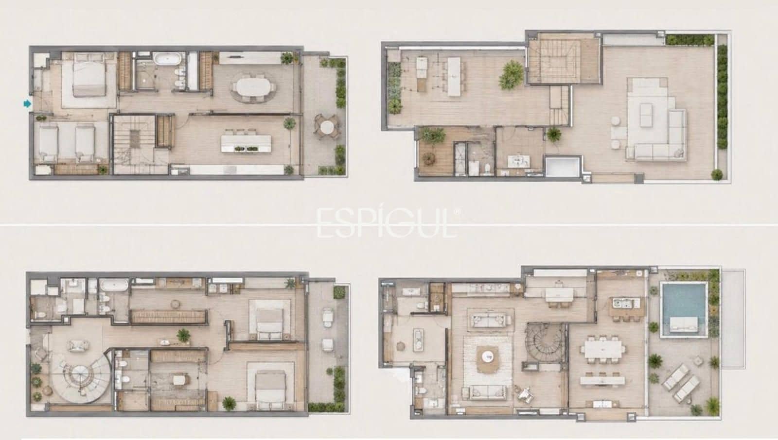 3 makuuhuone Kattohuoneisto myytävänä paikassa Madrid kaupunki mukana 
autotalli - 4 050 000 € (Ref: 10016239)