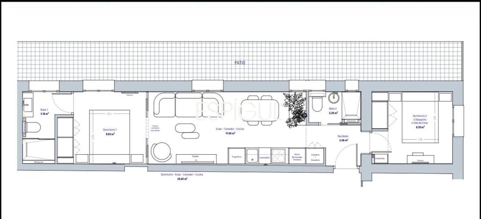 2 chambre Appartement à vendre à Madrid ville - 650 000 € (Ref: 10016245)