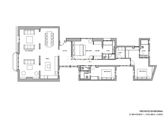 3 soveværelse Lejlighed til salg i Almagro, Madrid by - € 3.900.000 (Ref: 10016246)