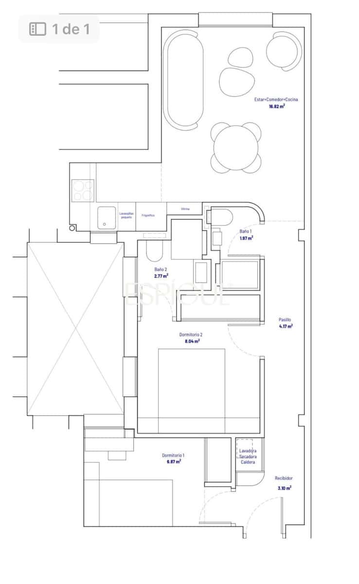 2 bedroom Flat for sale in Madrid city - € 835,000 (Ref: 10016272)