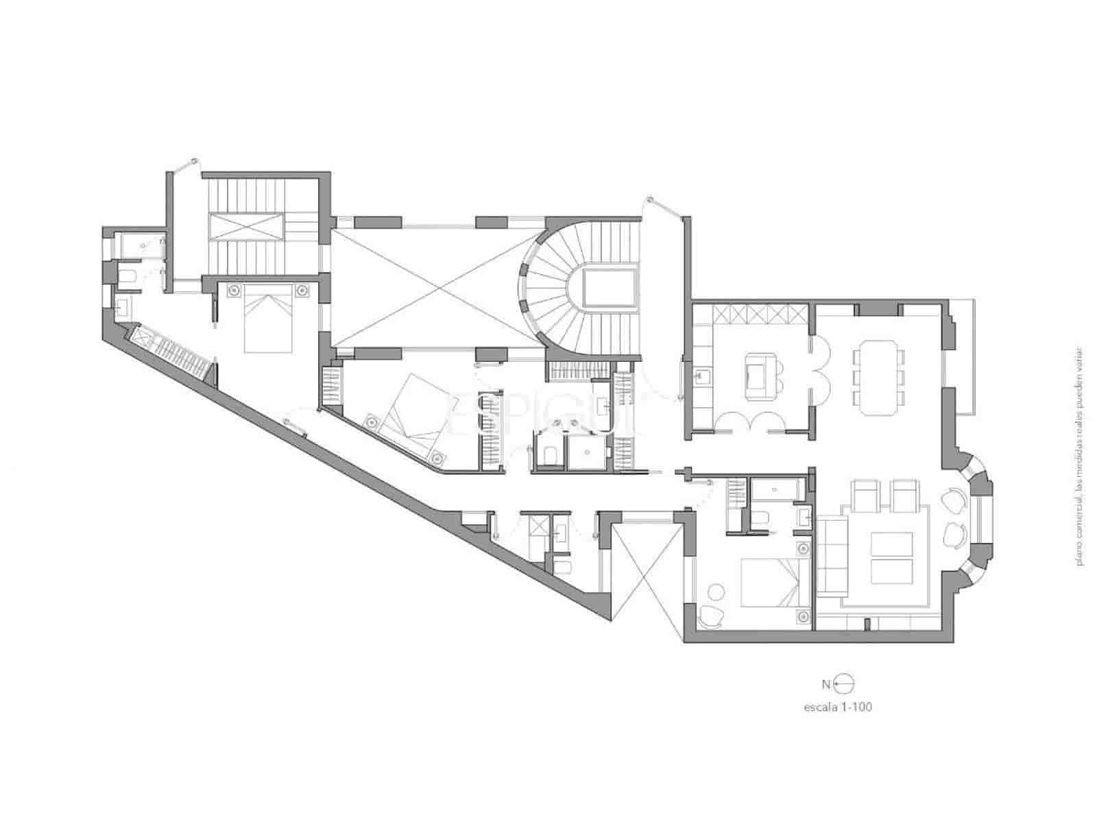 3 soverom Leilighet til salgs i Madrid by - € 3 750 000 (Ref: 10016277)
