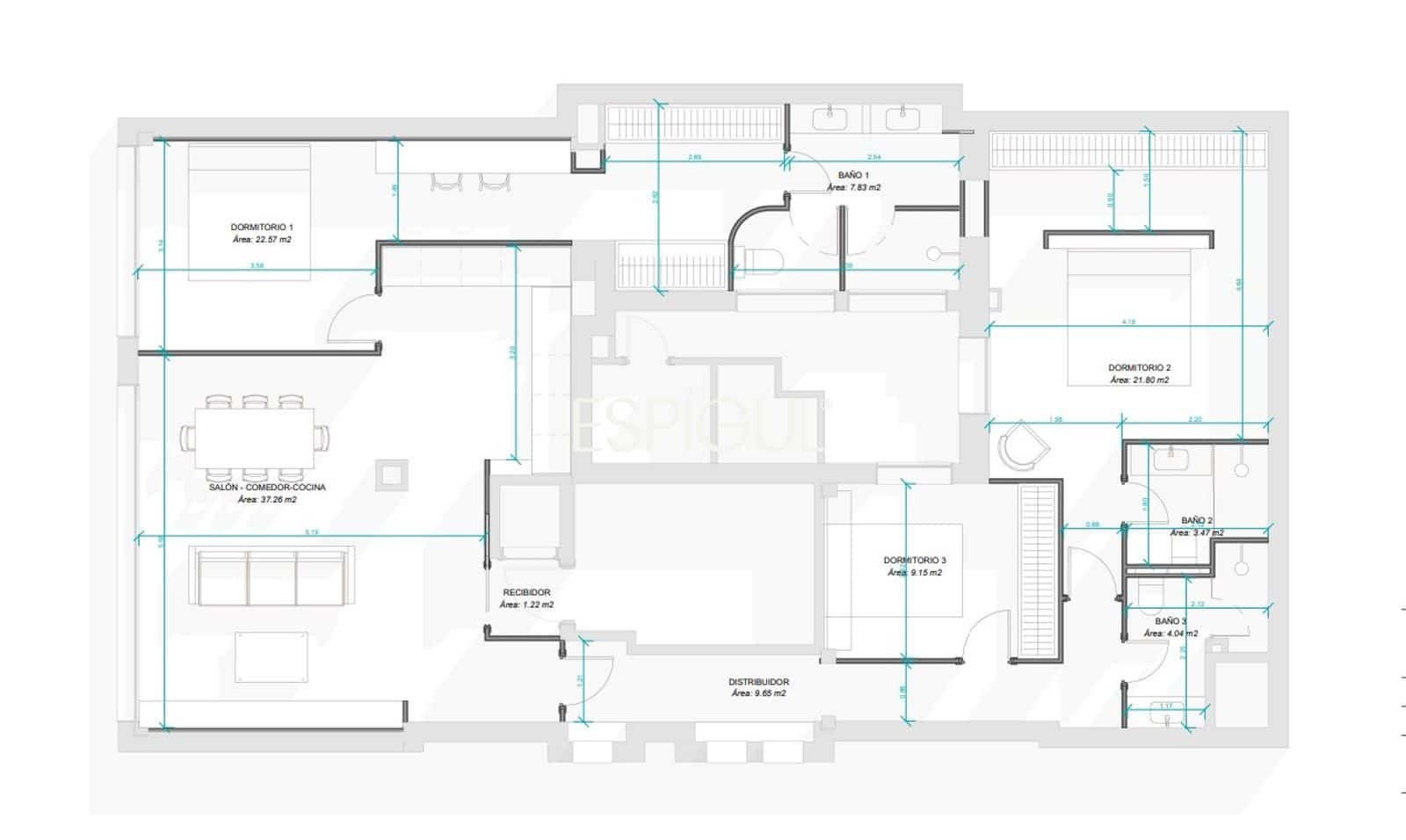 3 sovrum Lägenhet till salu i Madrid stad med pool - 1 950 000 € (Ref: 10016288)