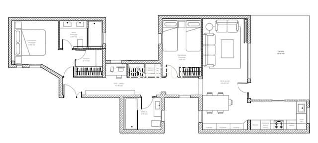 2 makuuhuone Kattohuoneisto myytävänä paikassa Retiro, Madrid kaupunki - 1 750 000 € (Ref: 10033255)