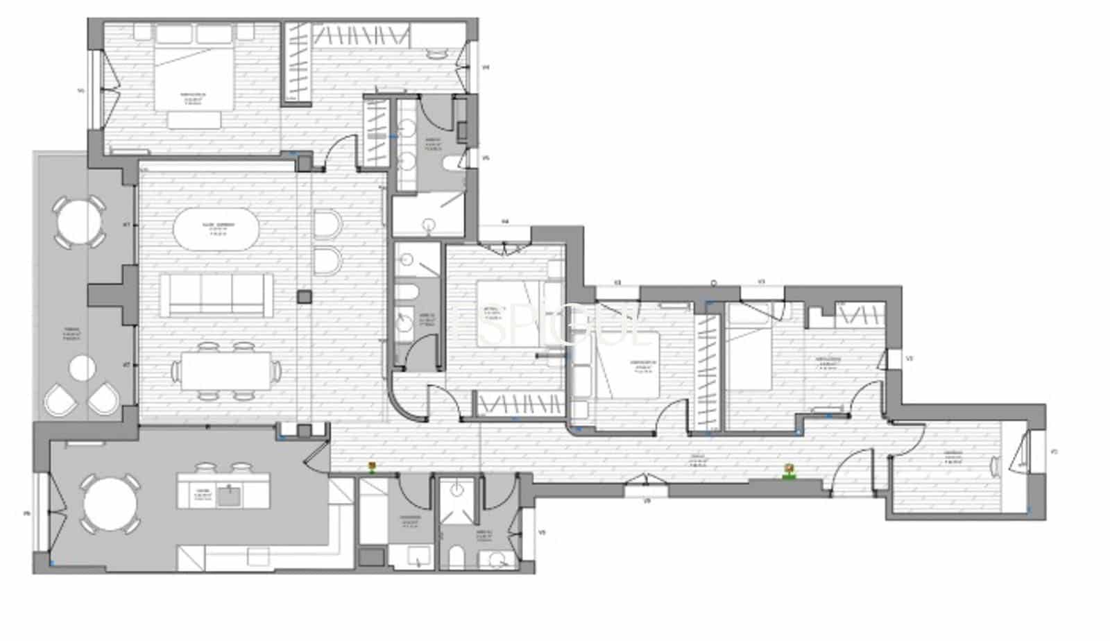 4 bedroom Flat for sale in Madrid city with garage - € 1,550,000 (Ref: 10120898)