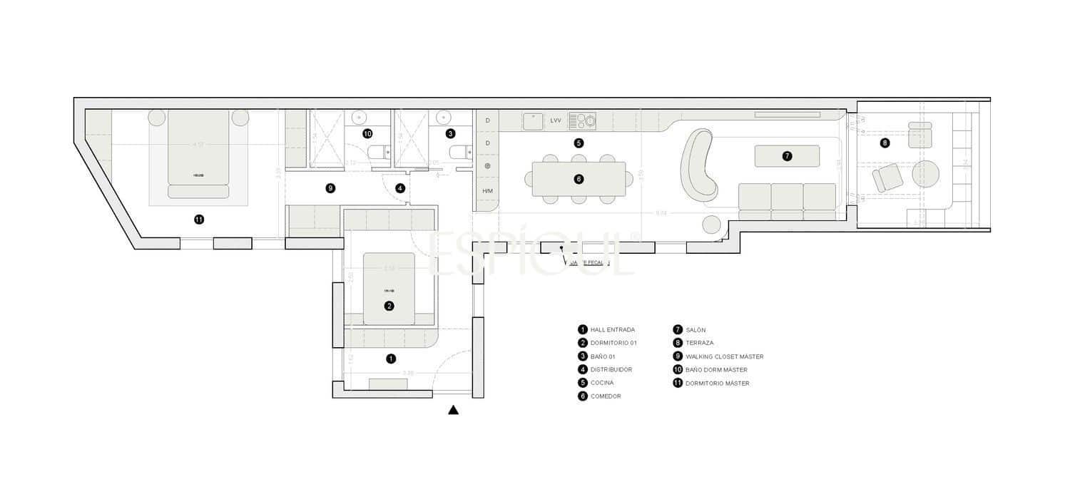 2 soverom Penthouse til salgs i Madrid by - € 1 295 000 (Ref: 10158464)