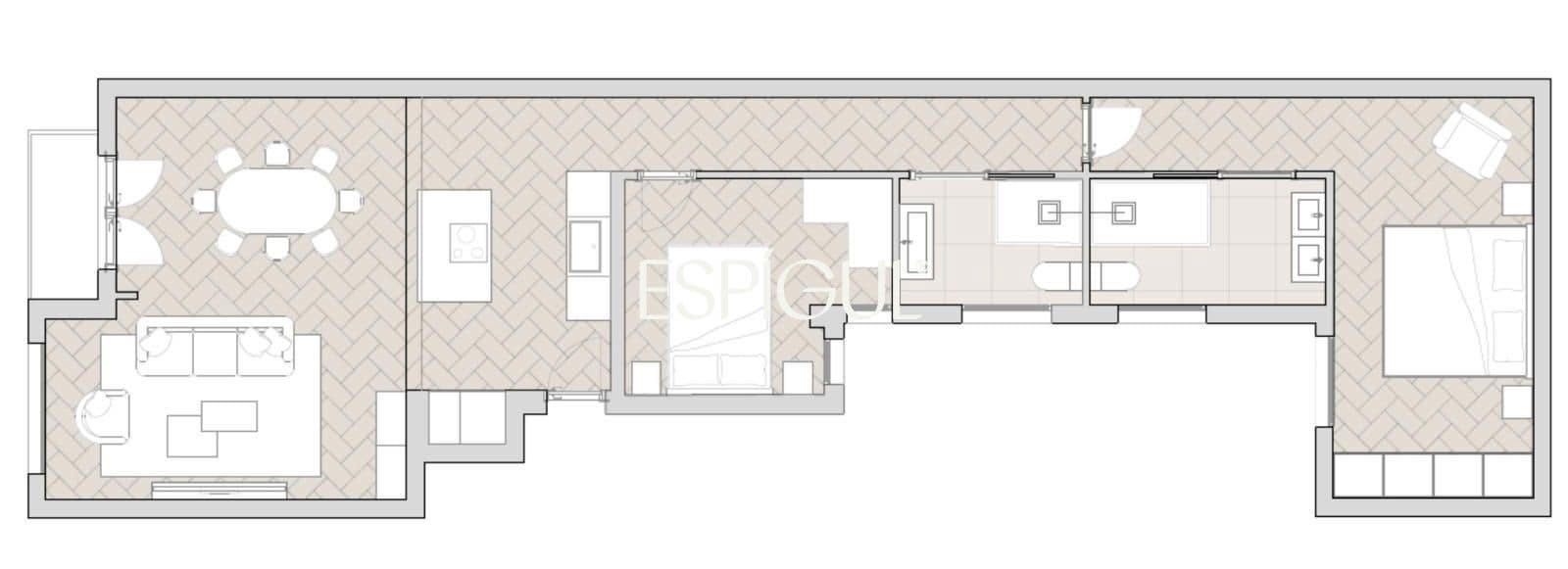 2 bedroom Flat for sale in Madrid city - € 895,000 (Ref: 10165689)