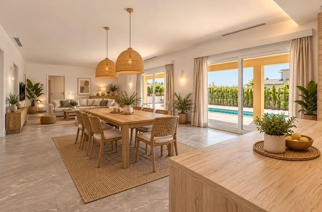 3 chambre Villa/Maison à vendre à Sa Rapita / La Rapita, Campos avec piscine garage - 1 099 000 € (Ref: 10148901)