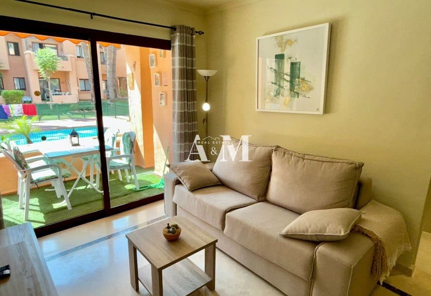 2 bedroom Beach Apartment for rent in Los Narejos with pool garage - € 900 (Ref: 10165672)