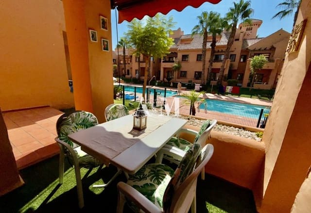 Appartement de Plage de 2 chambres à louer à Los Narejos, Los Alcázares avec piscine garage - 900 € (Ref: 10165672)