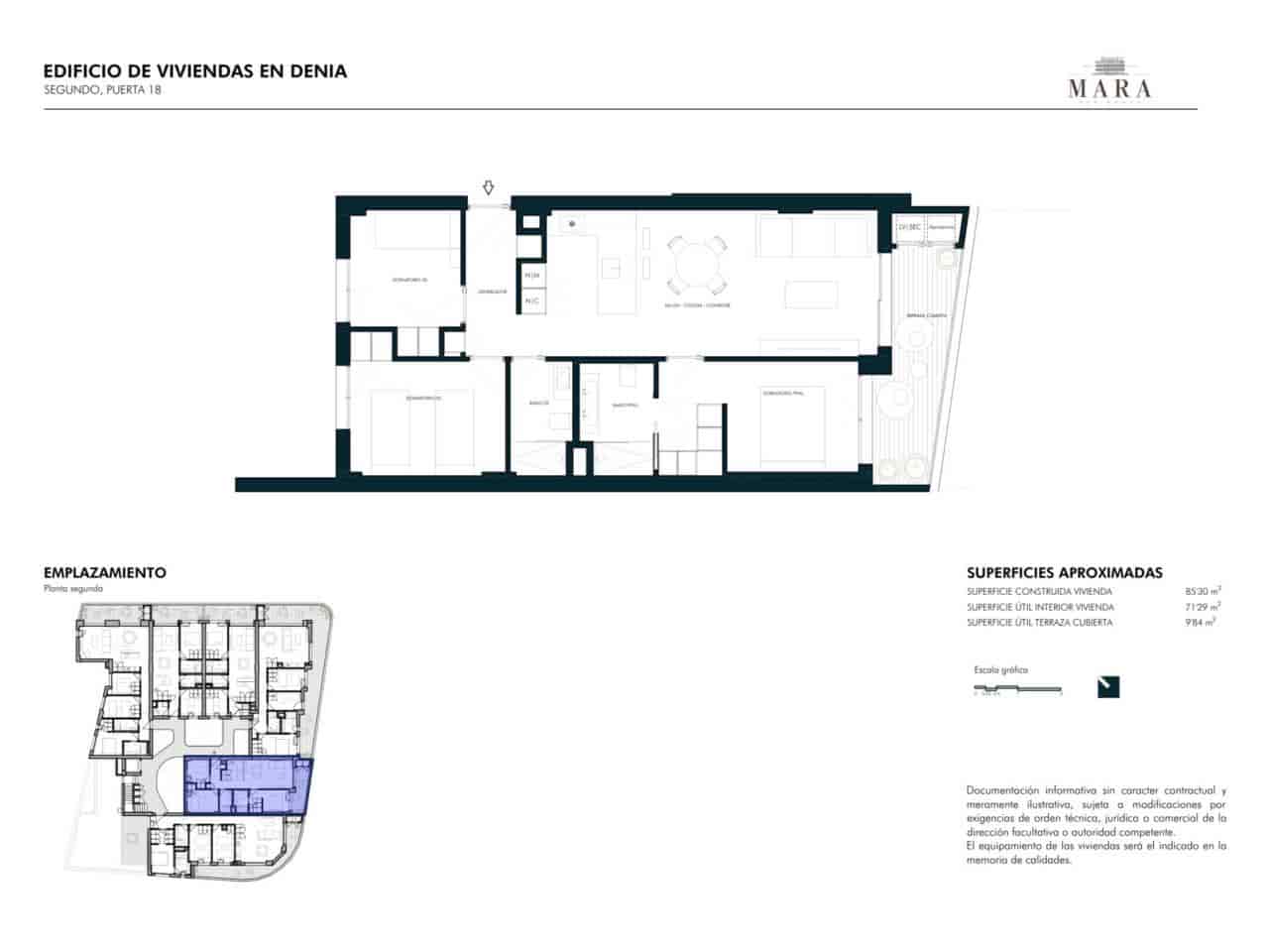 3 soverom Leilighet til salgs i Denia med svømmebasseng garasje - € 615 103 (Ref: 10158032)