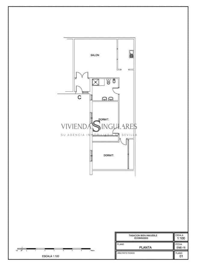 2 makuuhuone Asunto myytävänä paikassa Sevilla kaupunki - 265 000 € (Ref: 10111953)