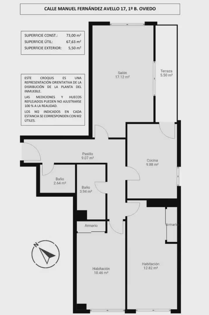 2 camera da letto Appartamento in vendita in Oviedo con garage - 239.000 € (Rif: 10038992)