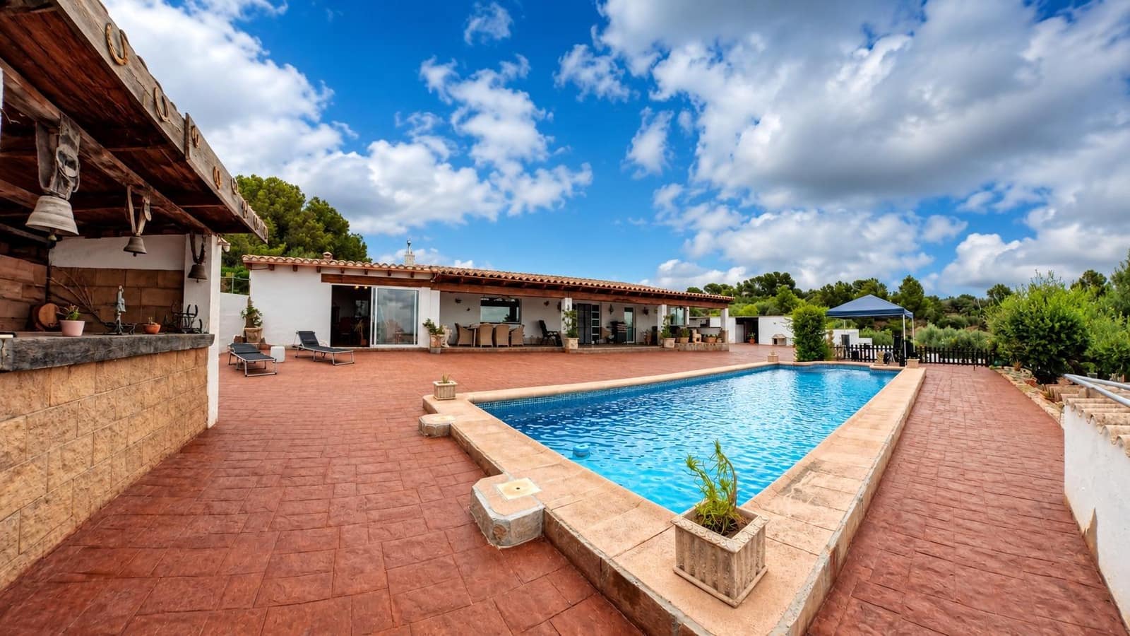 4 chambre Finca/Maison de Campagne à vendre à El Perello avec piscine garage - 780 000 € (Ref: 10041395)