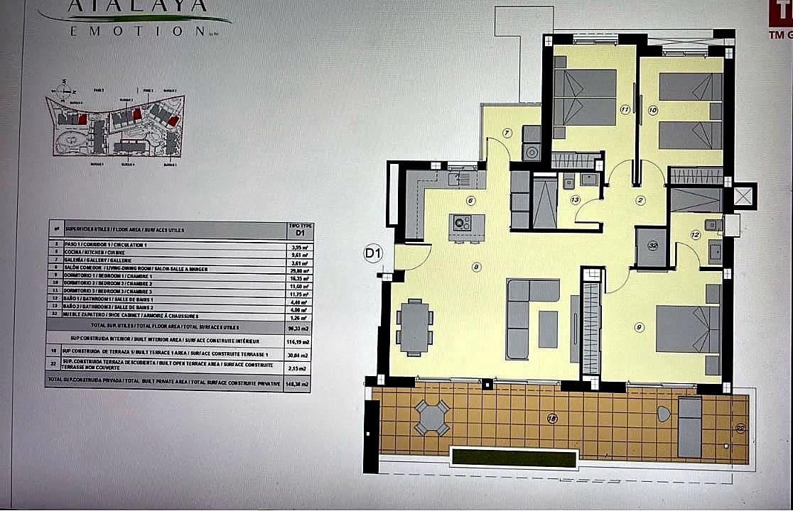3 Zimmer Apartment zu verkaufen in Estepona mit Pool Garage - 839.000 € (Ref: 10060977)