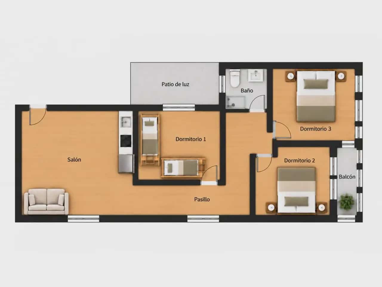 3 soveværelse Lejlighed til salg i San Cristobal de La Laguna - € 258.000 (Ref: 10045816)