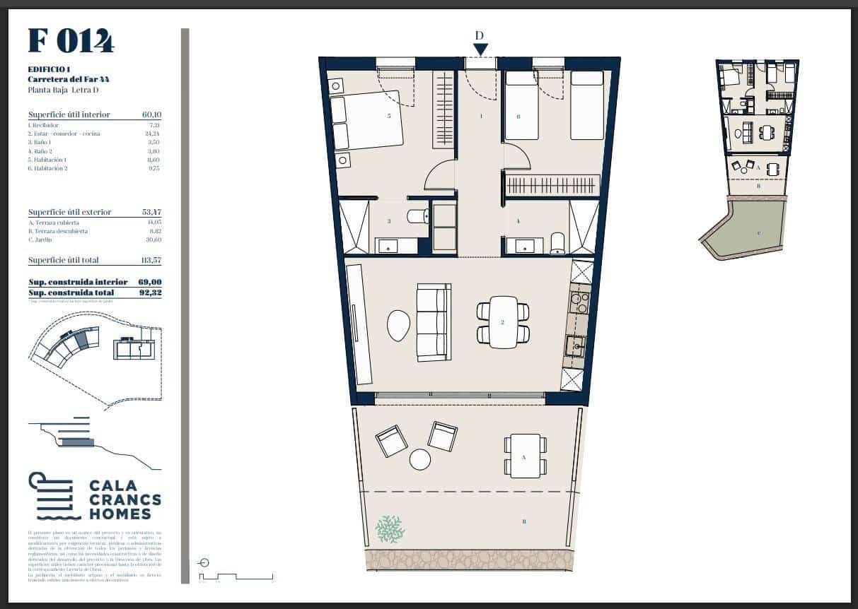 2 soveværelse Lejlighed til salg i Salou med swimmingpool - € 375.000 (Ref: 10091290)