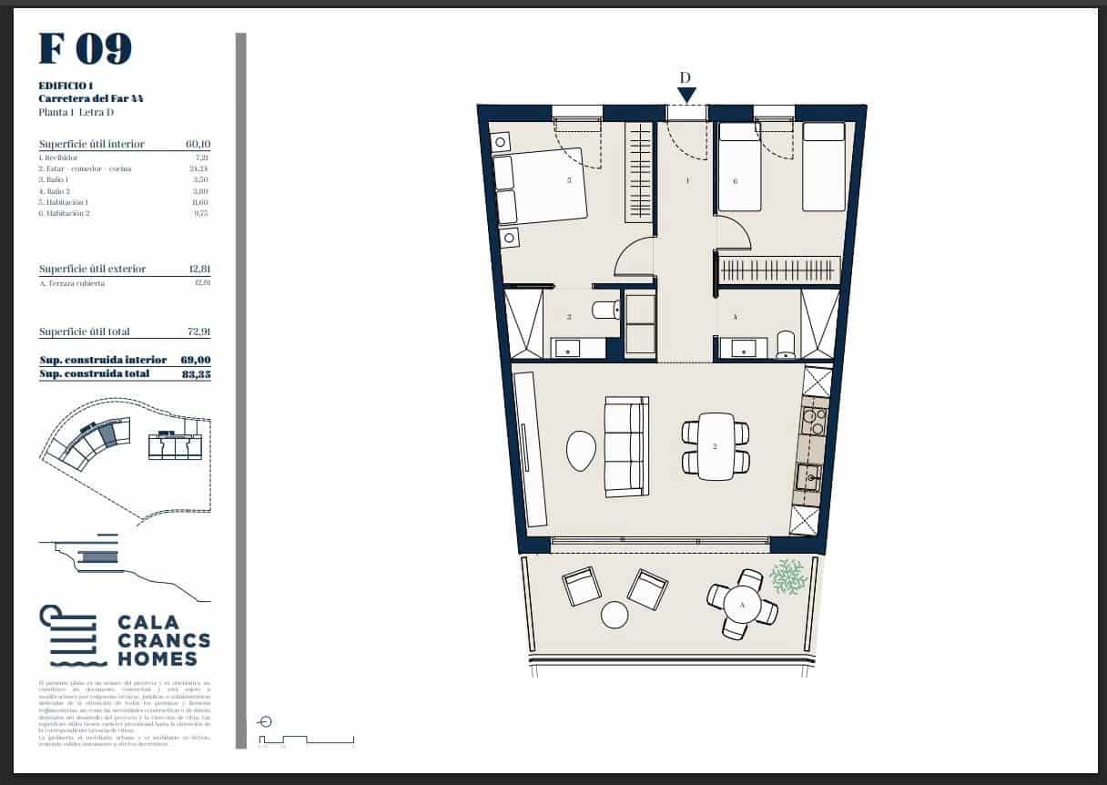 2 soveværelse Lejlighed til salg i Salou med swimmingpool - € 395.000 (Ref: 10091295)