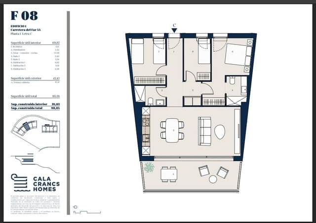 3 quarto Apartamento para venda em Salou com piscina - 470 000 € (Ref: 10091296)