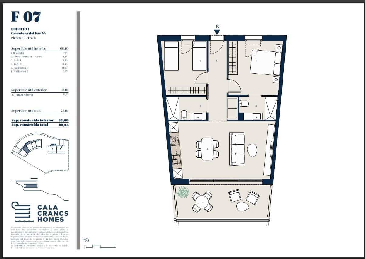 2 soveværelse Lejlighed til salg i Salou med swimmingpool - € 395.000 (Ref: 10091297)