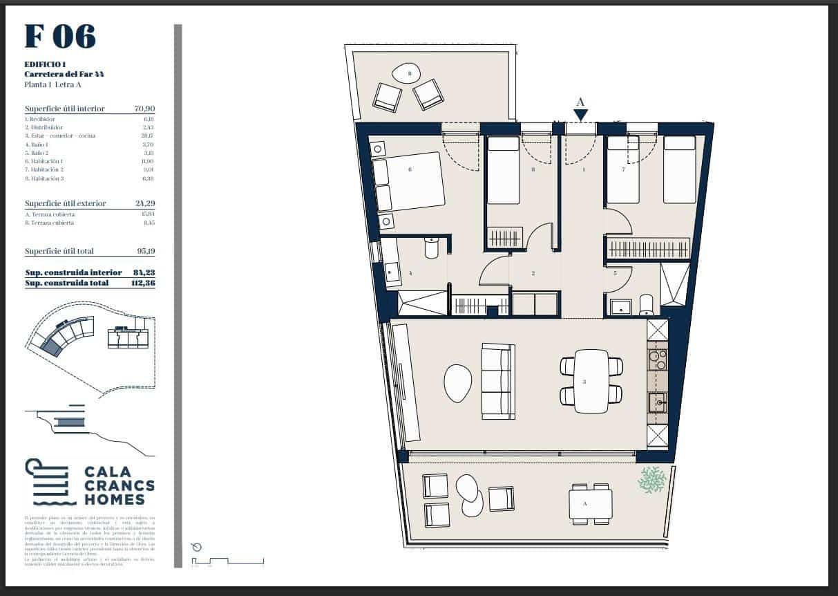 3 quarto Apartamento para venda em Salou com piscina - 475 000 € (Ref: 10091298)