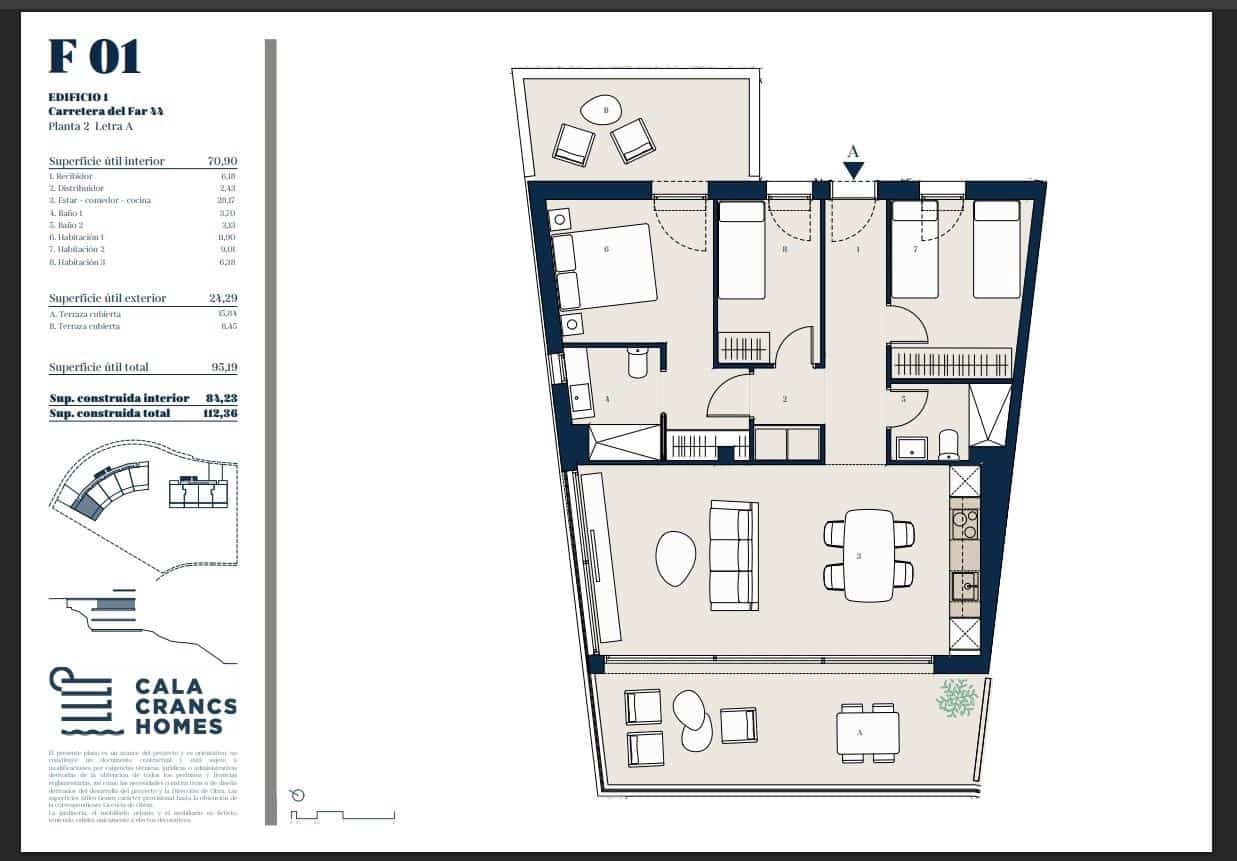3 camera da letto Appartamento in vendita in Salou con piscina - 495.000 € (Rif: 10091303)