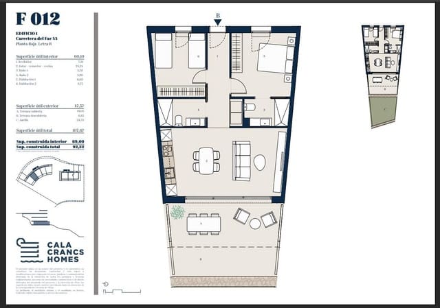 2 bedroom Apartment for sale in Salou with pool - € 395,000 (Ref: 10177314)