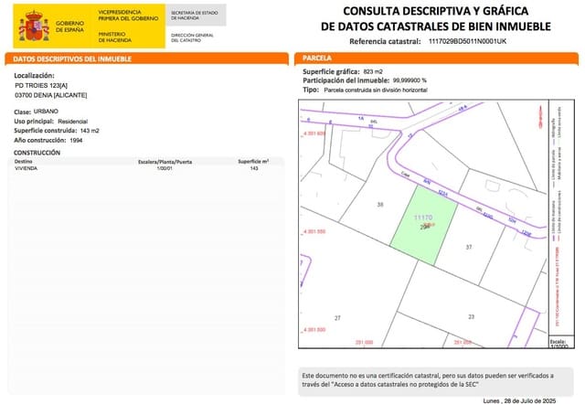 Building Plot for sale in Dénia - € 249,000 (Ref: 10048152)