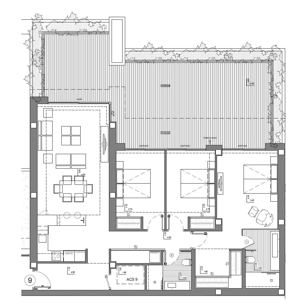 3 sypialnia Apartament na sprzedaż w Pedreguer z basenem garażem - 690 000 € (Ref: 10076656)