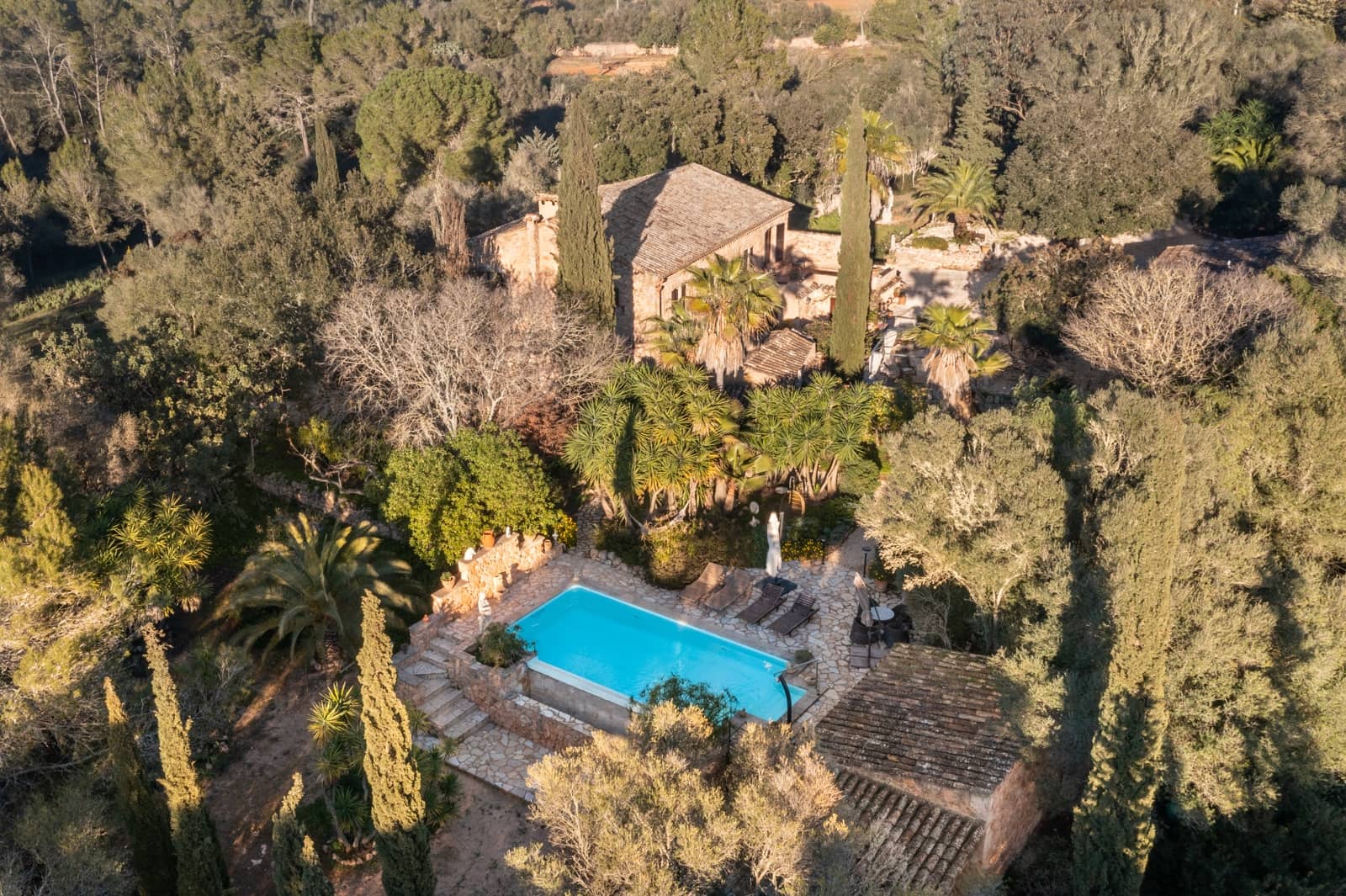 6 chambre Finca/Maison de Campagne à vendre à Algaida avec piscine garage - 2 750 000 € (Ref: 10135076)