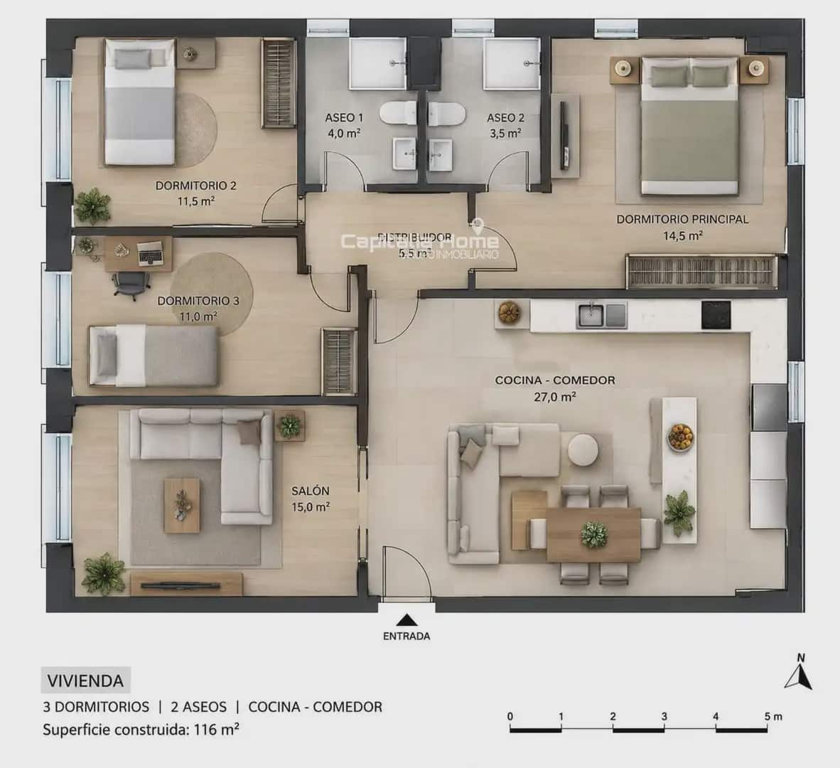 3 quarto Apartamento para venda em Benidorm com piscina - 295 000 € (Ref: 10081618)