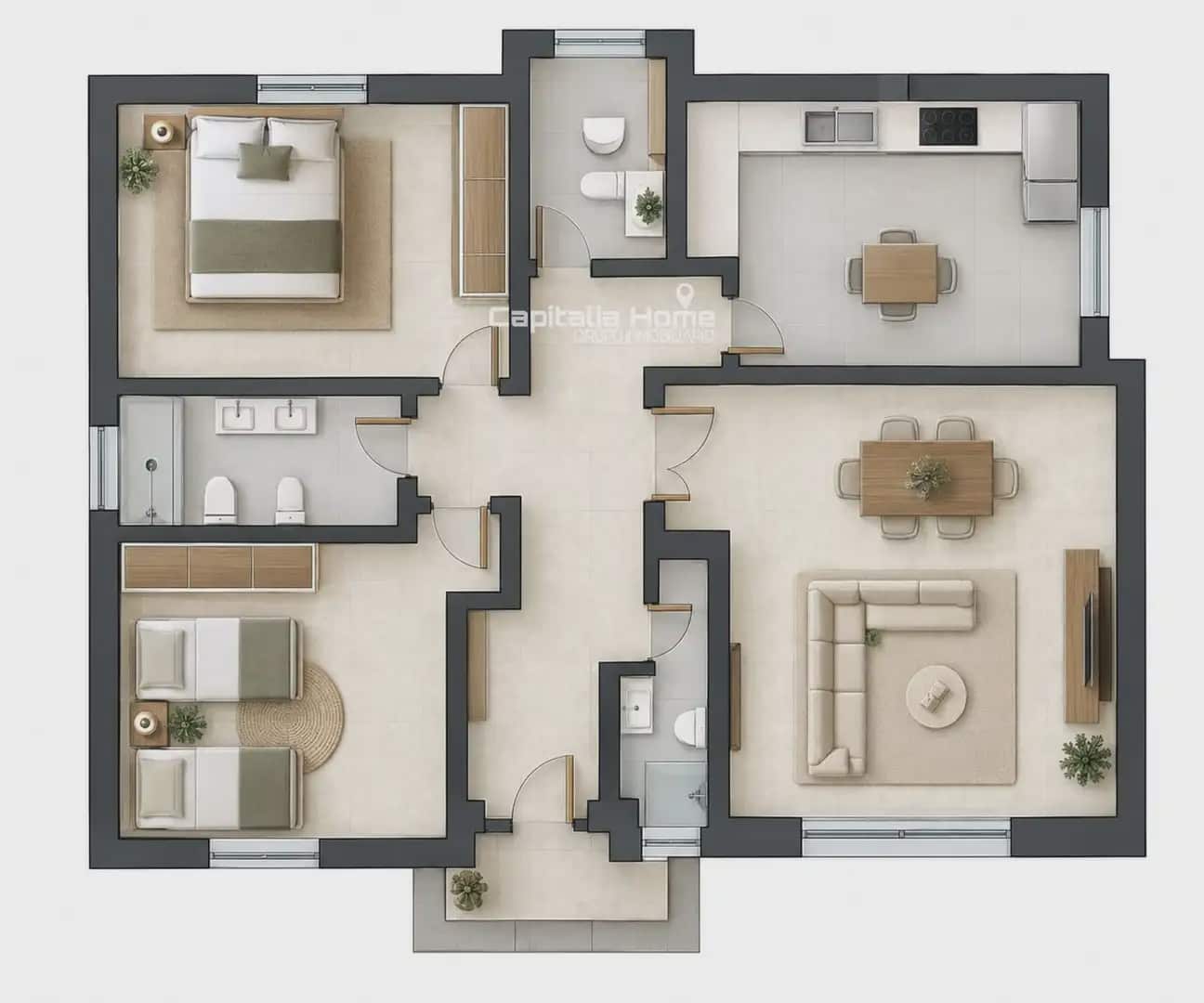 2 bedroom Townhouse for sale in Cocentaina - € 95,000 (Ref: 10081629)