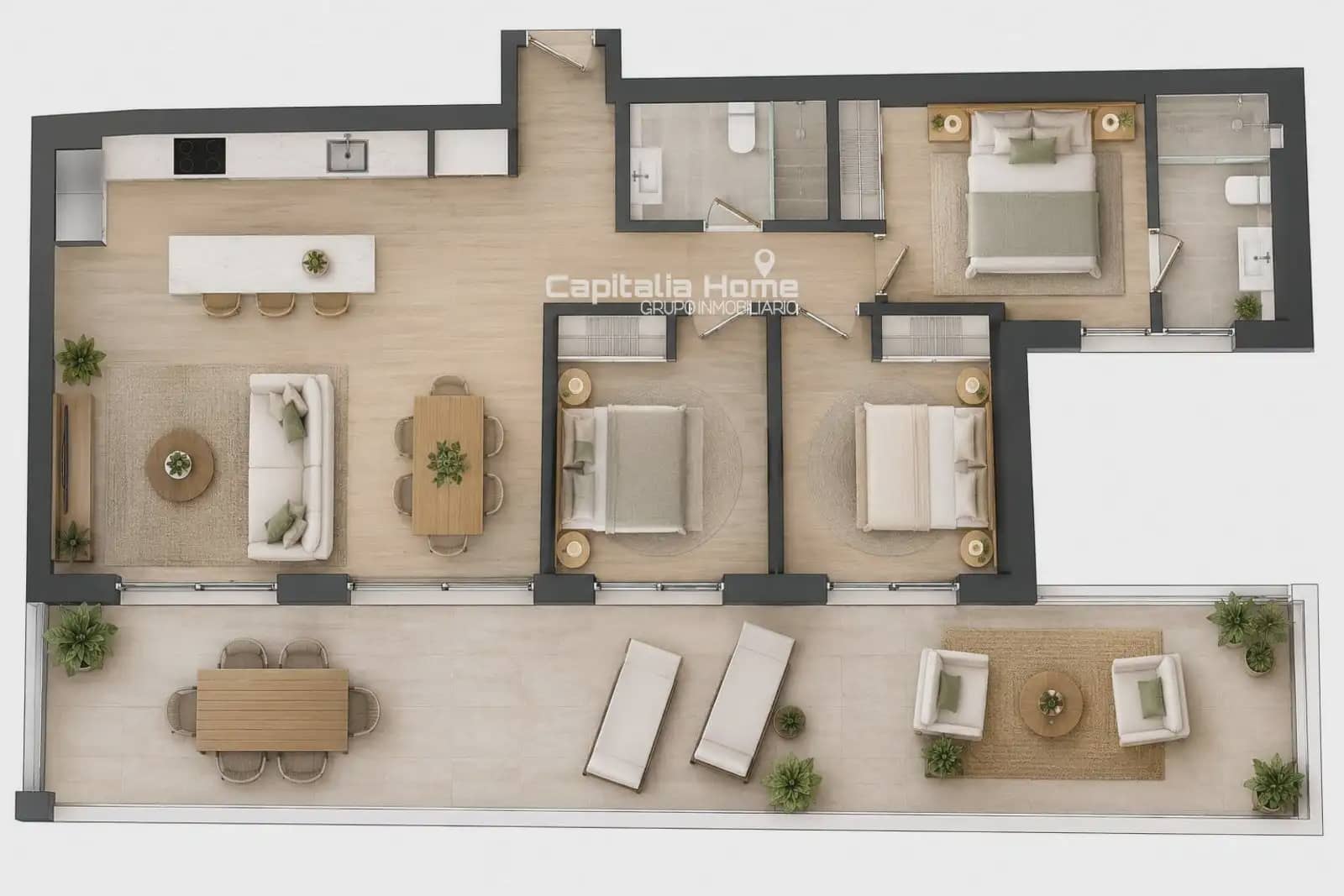 3 bedroom Penthouse for sale in Alcoy / Alcoi - € 290,000 (Ref: 10161842)