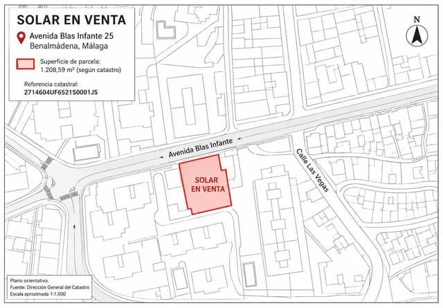Building Plot for sale in Arroyo de la Miel, Benalmádena - € 1,200,000 (Ref: 10130238)