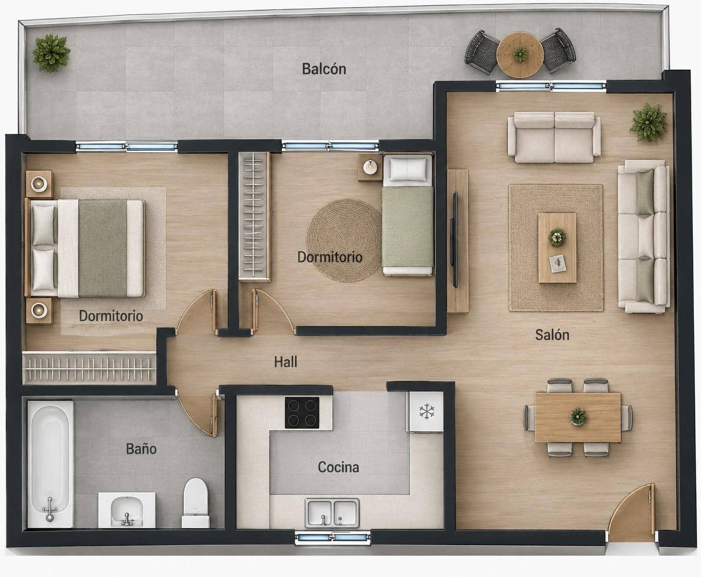 2 Zimmer Wohnung zu verkaufen in Torrequebrada mit Pool Garage - 312.000 € (Ref: 10130255)