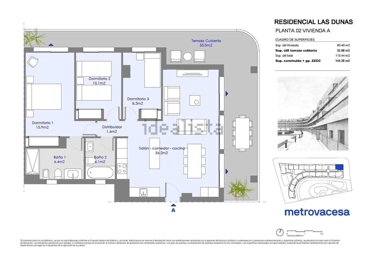 3 Zimmer Strandapartment zu verkaufen in Castello de la Plana mit Pool Garage - 595.000 € (Ref: 10082167)
