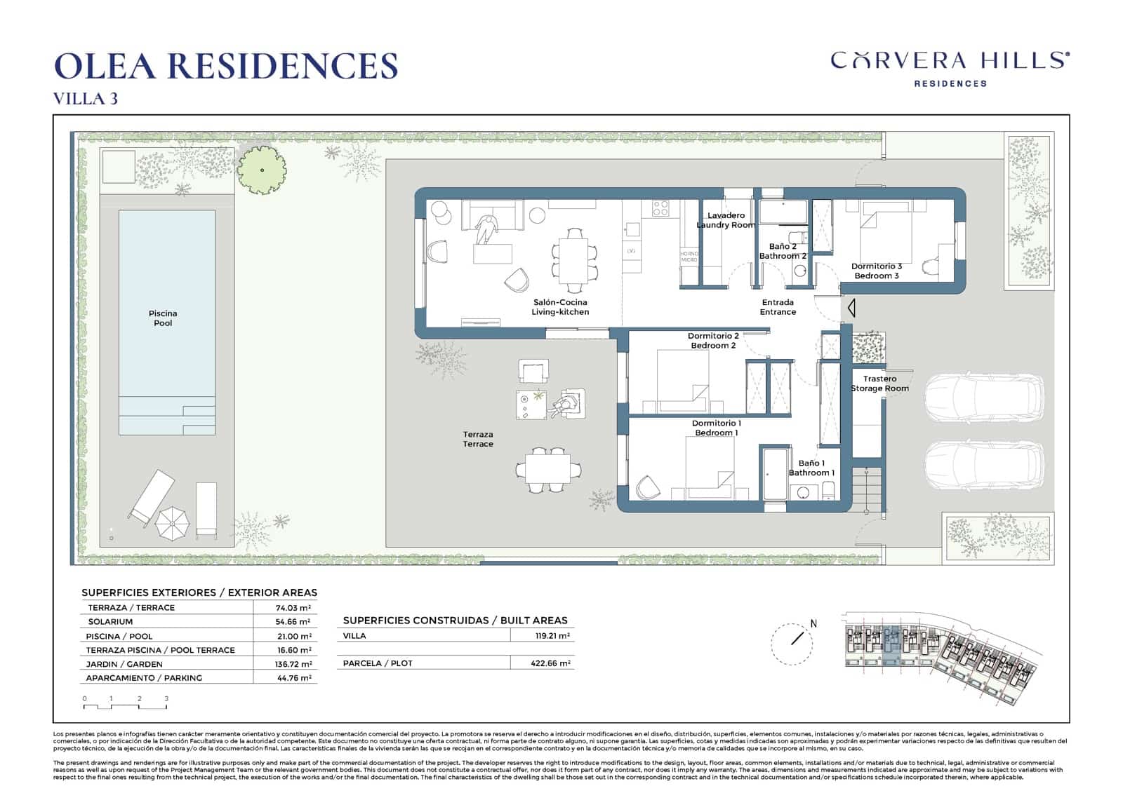3 quarto Moradia para venda em Corvera com piscina garagem - 482 000 € (Ref: 10100765)