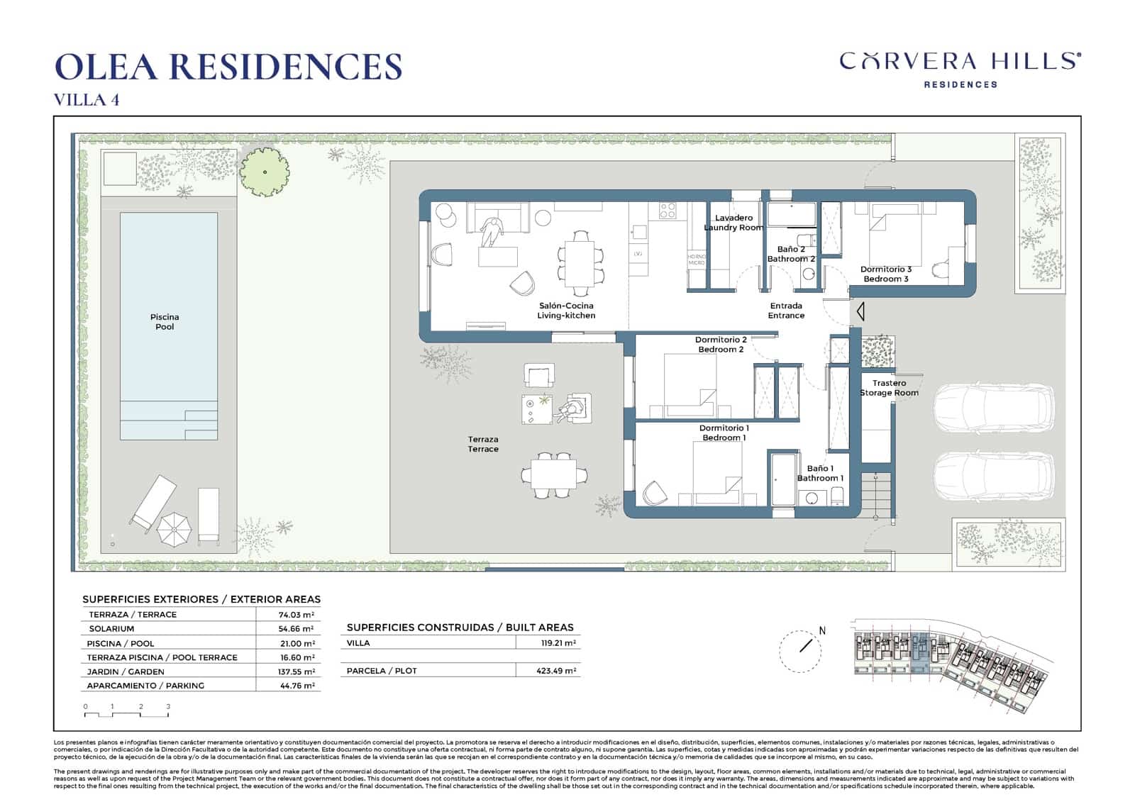 3 quarto Moradia para venda em Corvera com piscina garagem - 482 000 € (Ref: 10100848)
