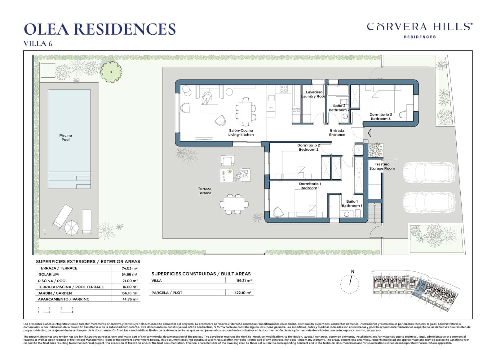 3 quarto Moradia para venda em Corvera com piscina garagem - 482 000 € (Ref: 10100875)