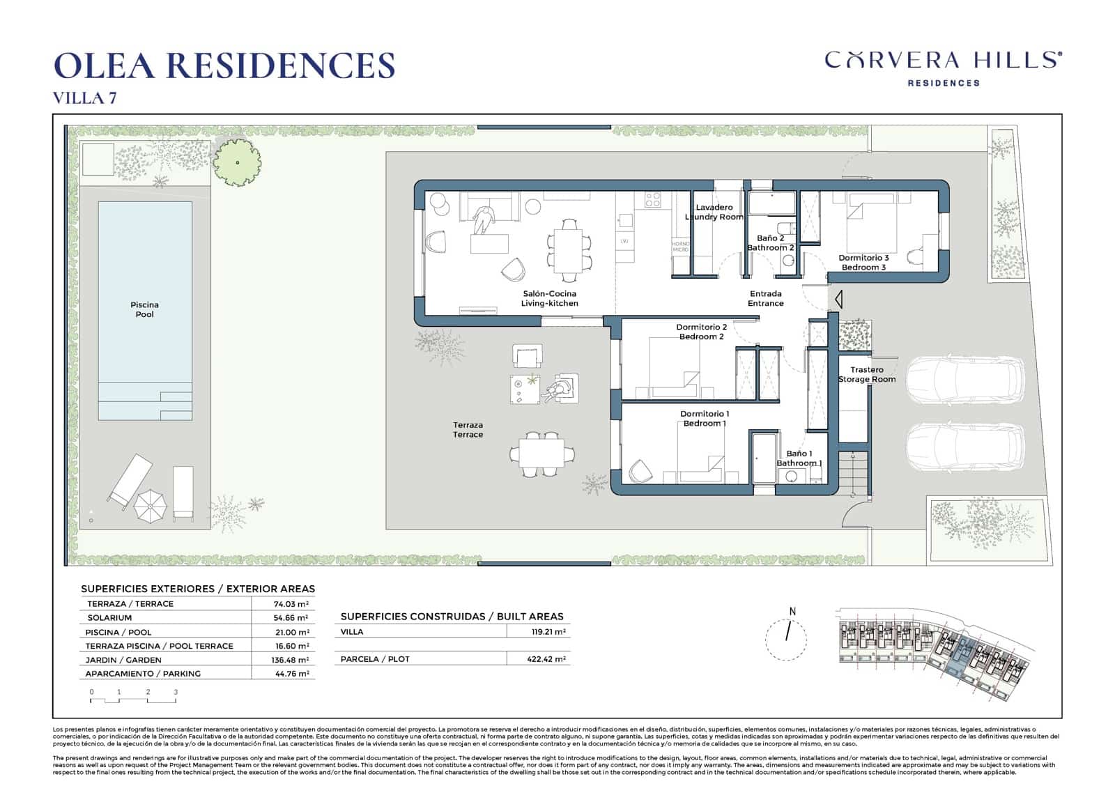 3 quarto Moradia para venda em Corvera com piscina garagem - 482 000 € (Ref: 10100877)
