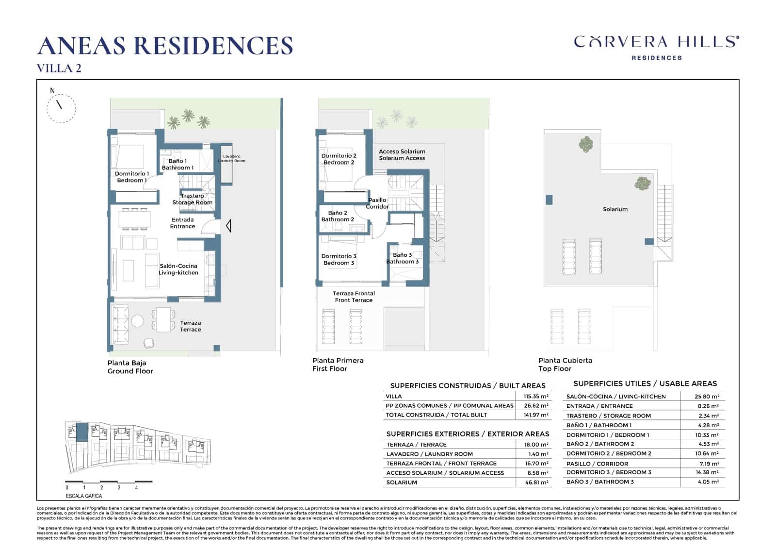 Pareado de 3 habitaciones en Corvera en venta con piscina garaje - 435.000 € (Ref: 10103498)