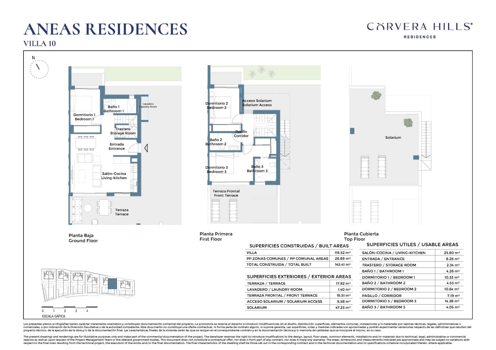 Pareado de 3 habitaciones en Corvera en venta con piscina garaje - 369.000 € (Ref: 10103616)
