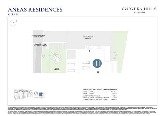 3 soverom Kjedet enebolig til salgs i Corvera, Murcia by med svømmebasseng garasje - € 369 000 (Ref: 10104258)