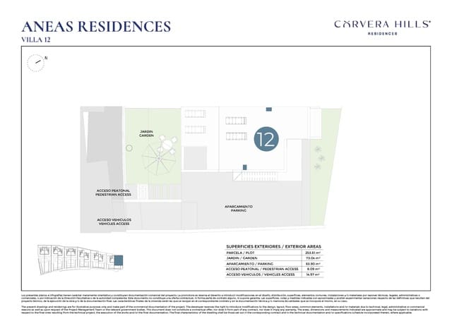 3 soveværelse Semi-Rækkehus til salg i Corvera, Murcia by med swimmingpool garage - € 379.000 (Ref: 10104260)