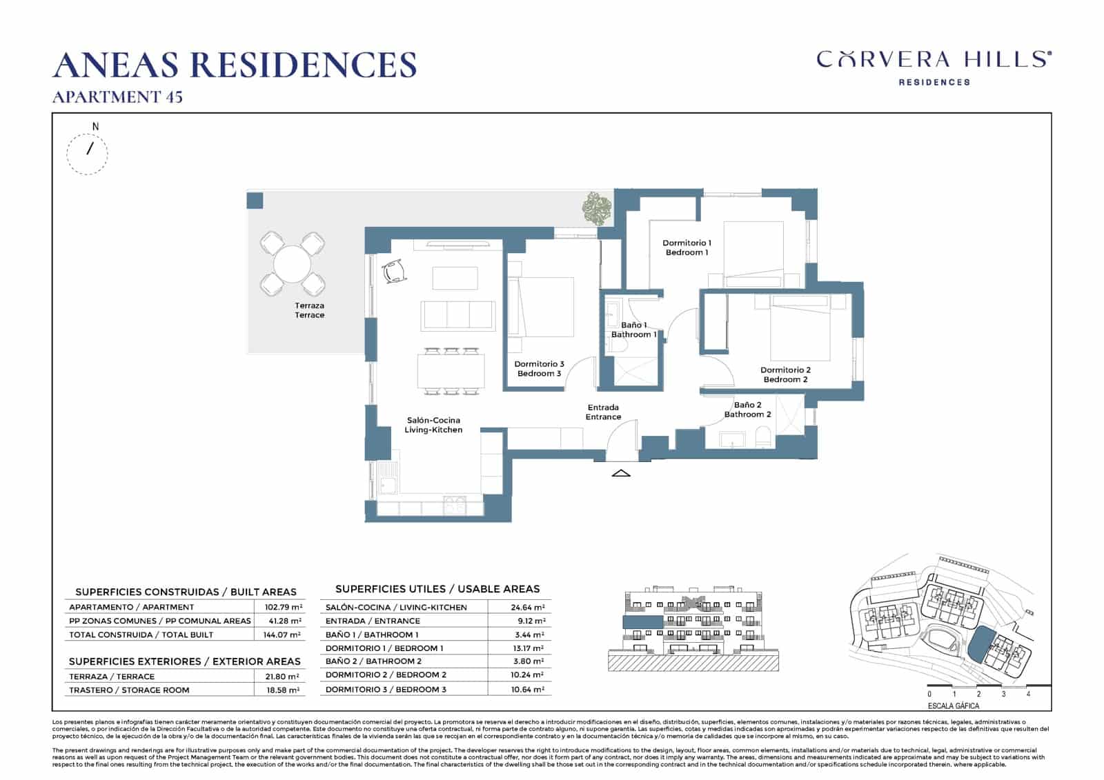 3 sypialnia Apartament na sprzedaż w Corvera z basenem garażem - 314 000 € (Ref: 10106417)